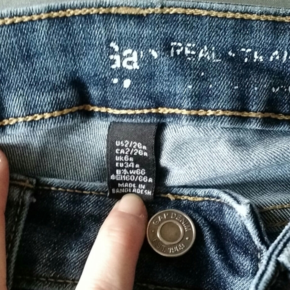 Gap Real Straight Leg Stretch Jeans - Picture 2 of 3